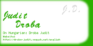 judit droba business card